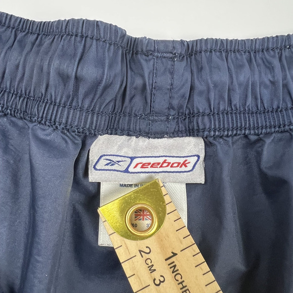 VTG Reebok Blue Track Pants Windbreakers Sports Activewear Ankle Zipper XXL - Picture 3 of 12